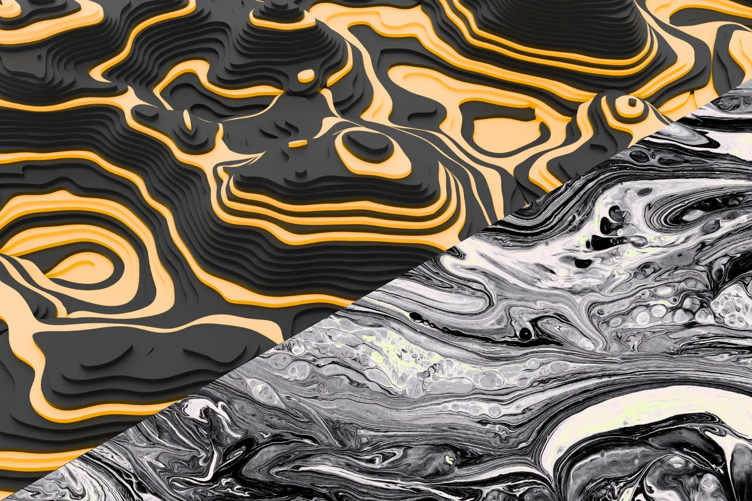 Topography and LavaLamp marble swirl